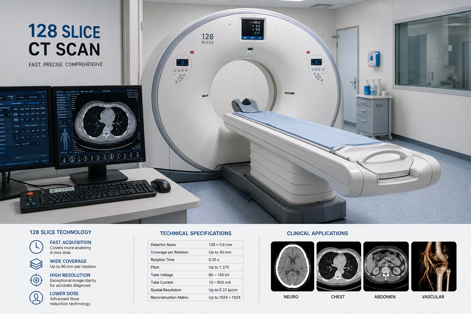 128 Slice CT Scan at Aditya Medicare Hospitals Guntur