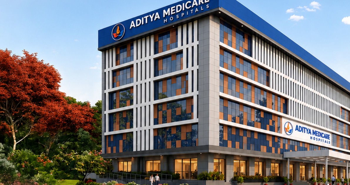 Aditya Medicare Hospitals Building – Multi-Speciality Hospital in Guntur established 2018