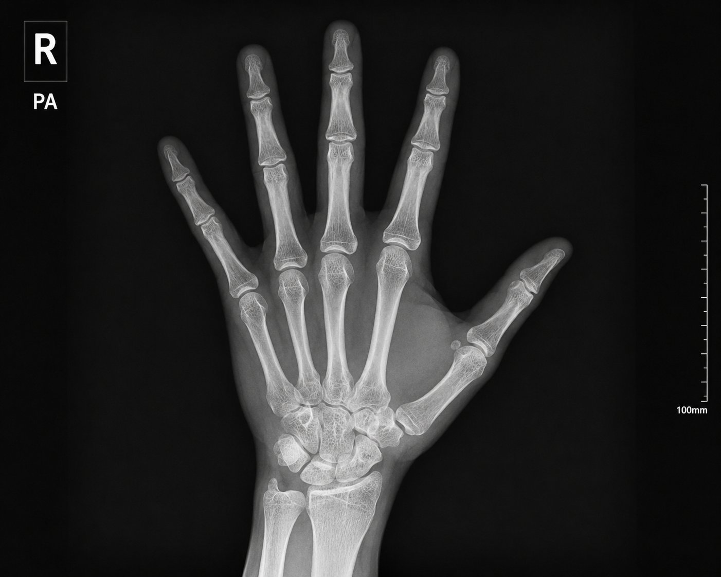 Digital X-Ray hand scan at Aditya Medicare Hospitals Guntur